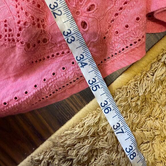 Tommy Bahama St Lucia Split Neck Dress Coral Coast Size XS Oversized - Picture 13 of 13